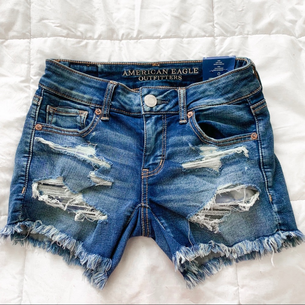 AE Distressed Shorts